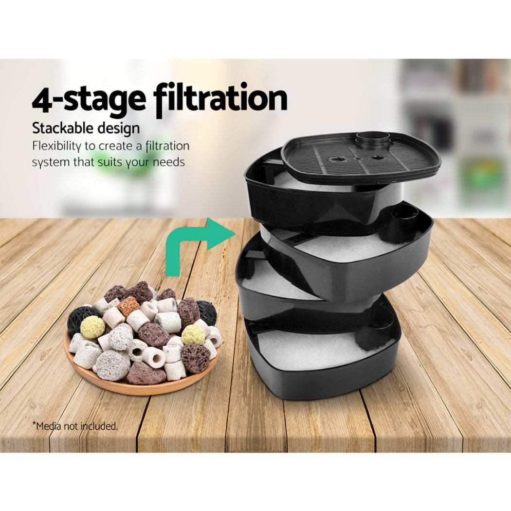 Aquarium Filter 1250L/H External Canister 4-Stage Water Pump - Giantz