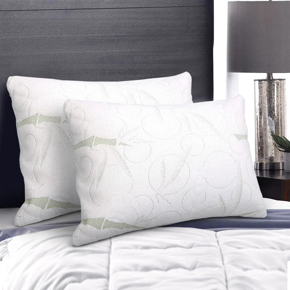 Giselle Bedding Memory Foam Pillow Bamboo Twin Pack - Flea Market
