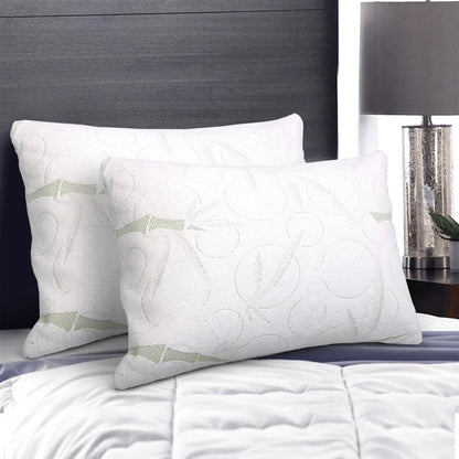 Giselle Bedding Memory Foam Pillow Bamboo Twin Pack - Flea Market