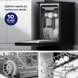 Devanti 10 Place Freestanding Dishwasher - Black