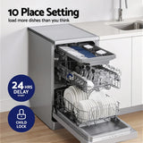 Devanti 10 Place Freestanding Dishwasher - Silver