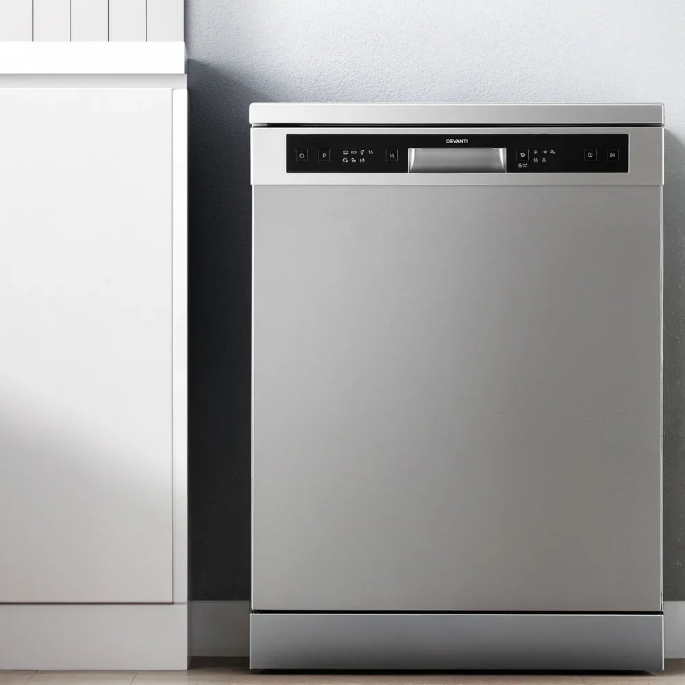Devanti 60cm 14 Place Freestanding Dishwasher - Silver