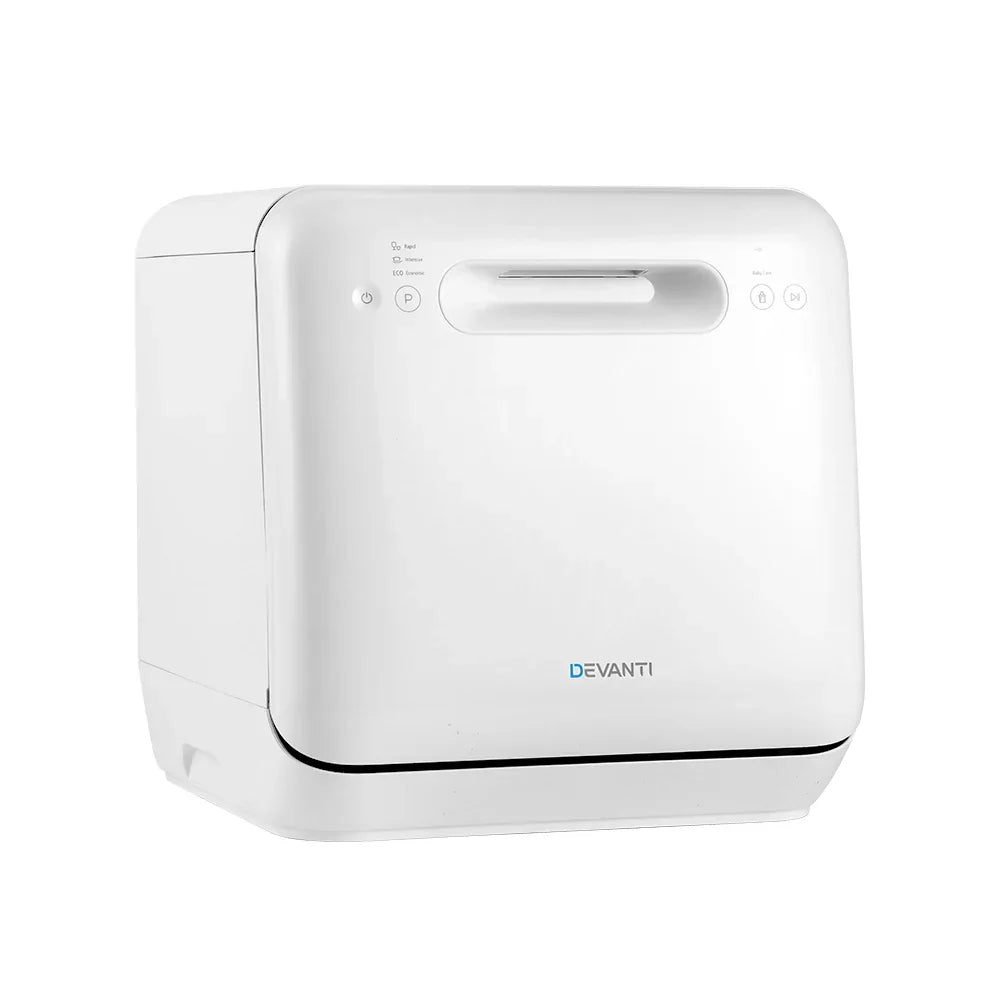 Devanti 3 Place Benchtop Dishwasher - White