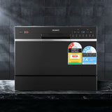 Devanti 6 Place Benchtop Dishwasher - Black