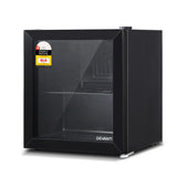Devanti 46L Bar Fridge Glass Door - Black