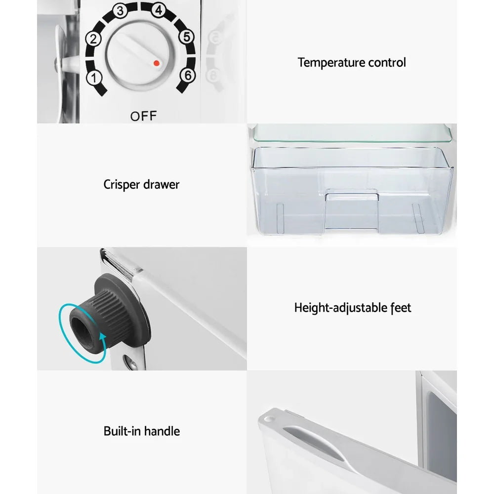 Devanti 95L Bar Fridge - White