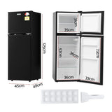 Devanti 122L Bar Fridge with Freezer - Black