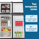 Devanti 122L Bar Fridge with Freezer - Black