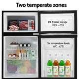 Devanti 85L Bar Fridge with Freezer - Black