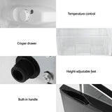 Devanti 85L Bar Fridge with Freezer - Black