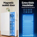 Devanti 85L Bar Fridge with Freezer - White