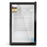 Devanti 105L Bar Fridge Glass Door - Black