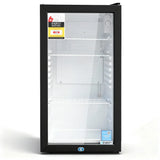 Devanti 78L Bar Fridge Glass Door - Black