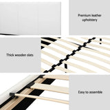 Double Bed Frame & Hybrid Mattress Bundle White - Artiss with Headboard