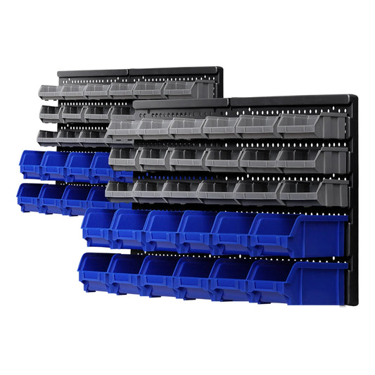 Giantz 60 Storage Bin Rack Wall Mounted - Flea Market