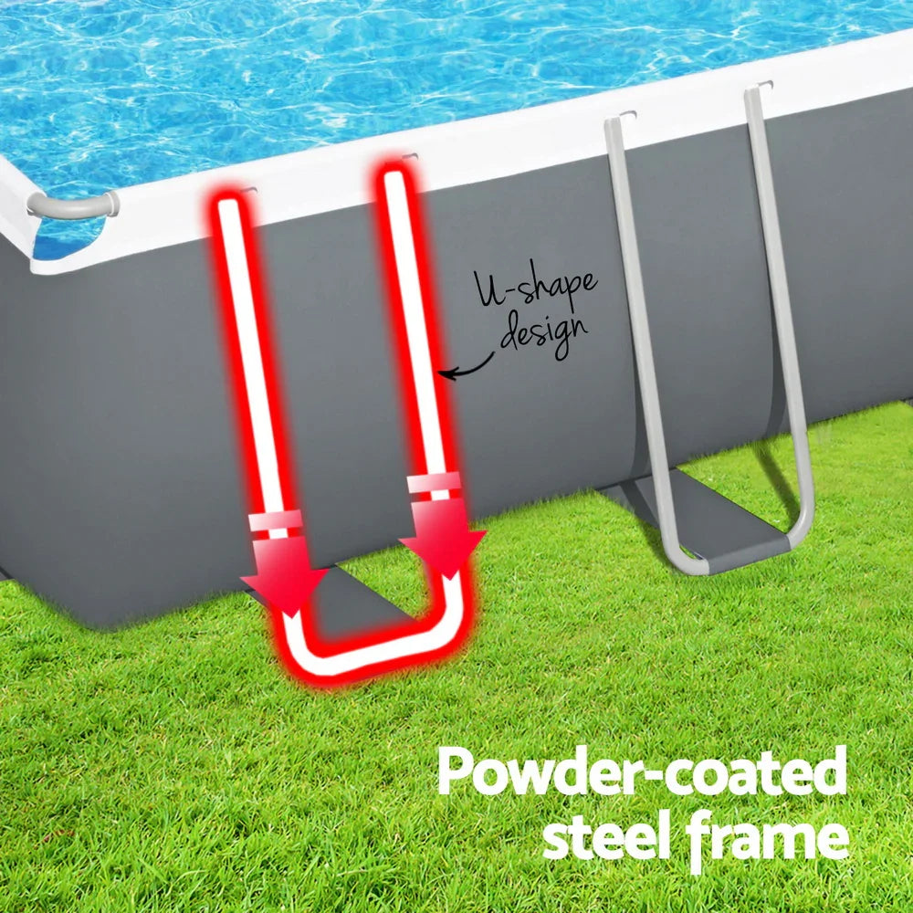 Bestway 640x274x132cm Steel Frame Pool - 19281L with Pump & Ladder