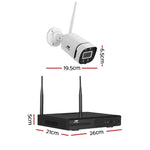 UL-tech Wireless CCTV System 8CH NVR 3MP 4 Square Cameras