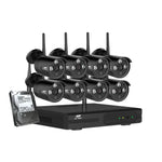 UL-tech Wireless CCTV System 8CH NVR 3MP 8 Bullet Cameras 4TB
