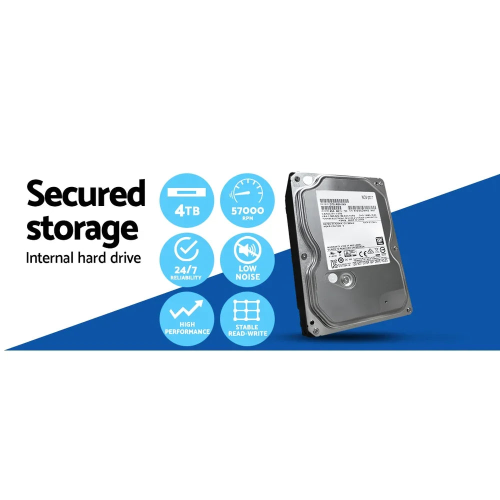 UL-tech Wireless CCTV System 8CH NVR 3MP 8 Bullet Cameras 4TB