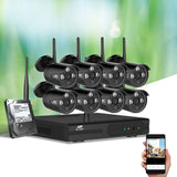 UL-tech Wireless CCTV System 8CH NVR 3MP 8 Bullet Cameras 4TB