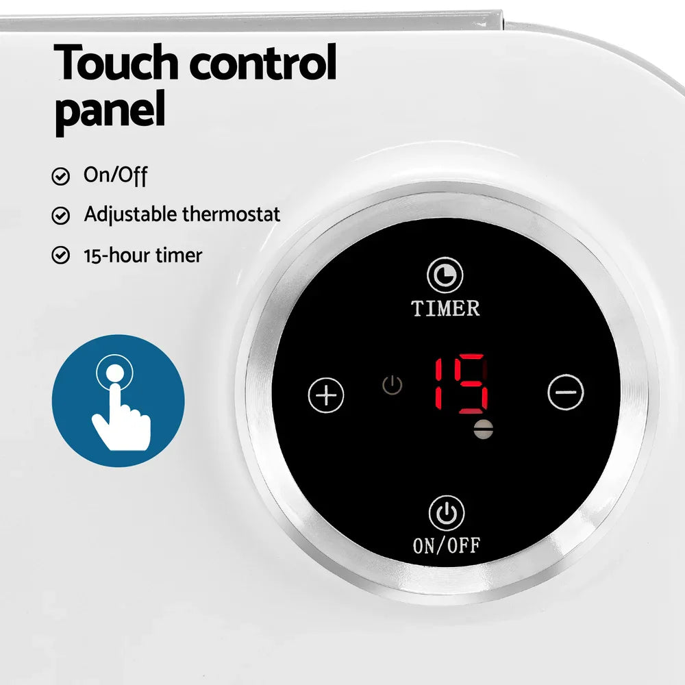 Devanti Electric Convection Heater Panel White 2000W - Flea Market