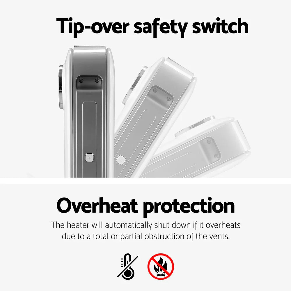 Devanti Electric Convection Heater Panel White 2000W - Flea Market