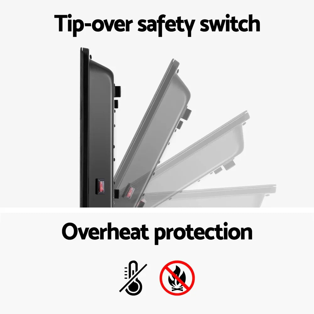 Devanti Electric Convection Heater Black 2000W - Flea Market