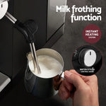 Devanti 20 Bar Coffee Machine Espresso Maker Black Cafe Barista Home