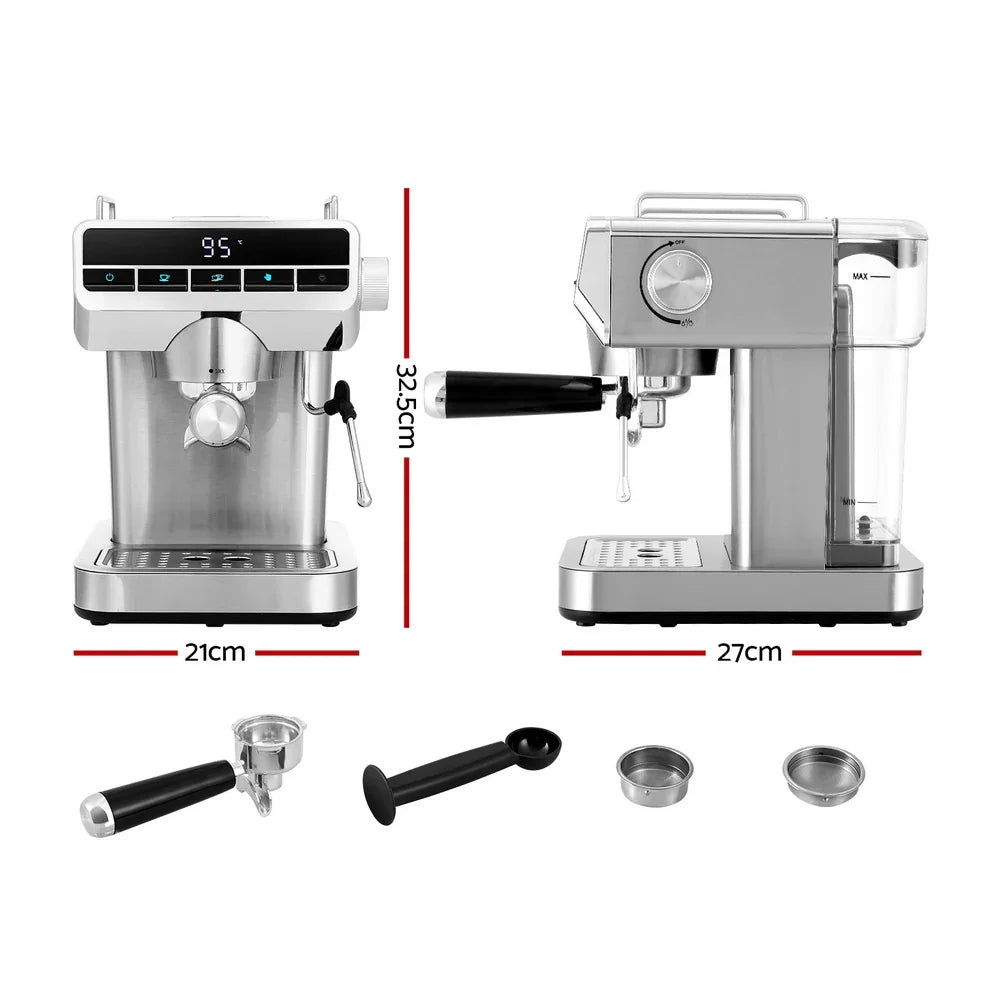 Devanti 20 Bar Coffee Machine Espresso Cafe Maker Professional Barista