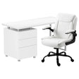 Artiss Computer Desk Executive Office Chairs Sets White - Flea Market