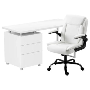 Artiss Computer Desk Executive Office Chairs Sets White - Flea Market