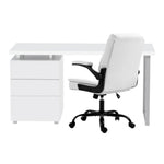 Artiss Computer Desk Executive Office Chairs Sets White - Flea Market