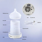 Devanti 100ml Ultrasonic Aroma Diffuser - Forest Iron Design LED Aromatherapy Humidifier