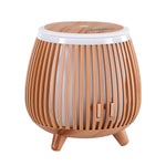 Devanti 140ml Ultrasonic Aroma Diffuser - Forest Iron Design Deep Wood LED Humidifier