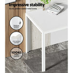 Artiss Dining Chairs and Table Dining Set 4 Chair Set Of 5 White - Flea Market