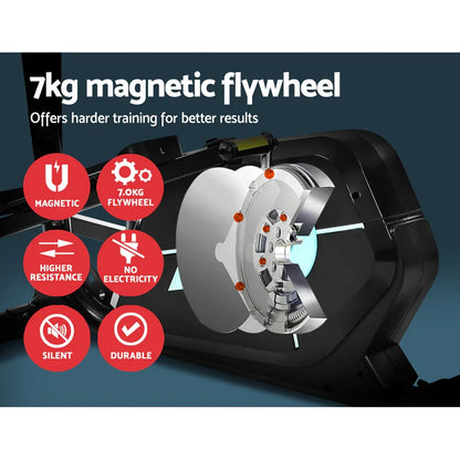 7kg magnetic flywheel for exercise bike, features include higher resistance, silent, durable
