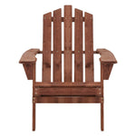 Adirondack Outdoor Chairs Wooden Beach Chair Patio Furniture Garden Brown - Flea Market