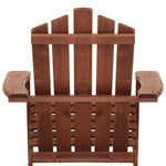 Adirondack Outdoor Chairs Wooden Beach Chair Patio Furniture Garden Brown - Flea Market