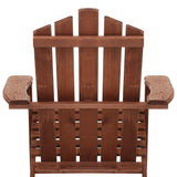 Adirondack Outdoor Chairs Wooden Beach Chair Patio Furniture Garden Brown - Flea Market