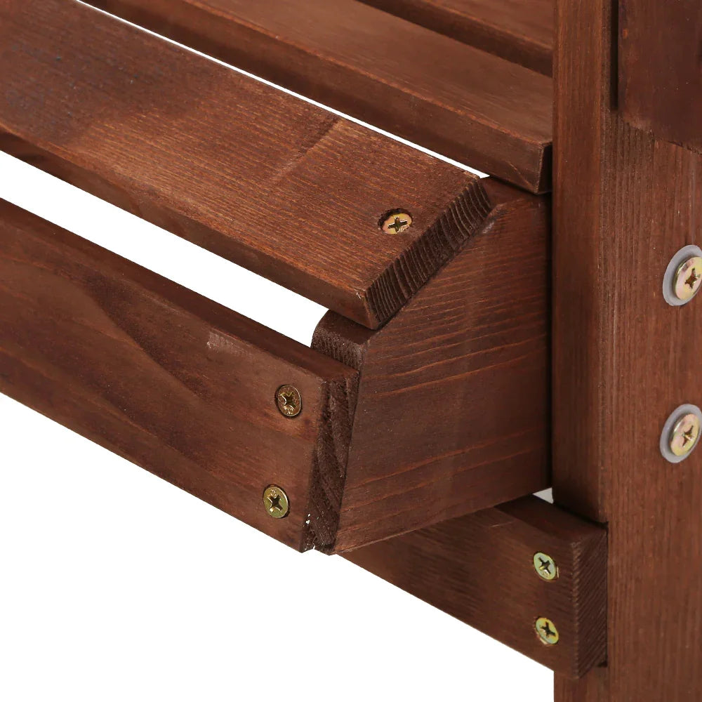 Adirondack Outdoor Chairs Wooden Beach Chair Patio Furniture Garden Brown - Flea Market