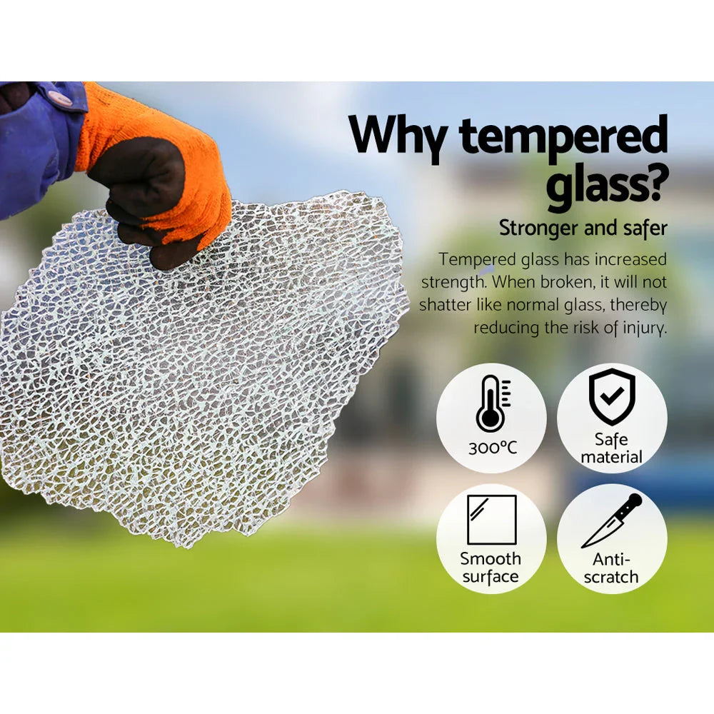 5-Piece Outdoor Sofa Set Wicker Couch Lounge Setting 4 Seater - Flea Market