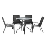 Outdoor Dining Set Table and Chairs Patio Garden Furniture Bistro Set - Flea Market