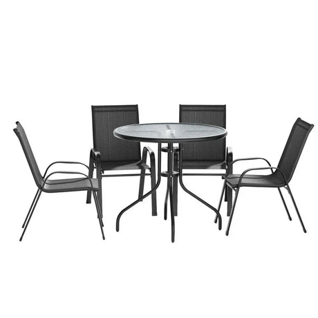 Outdoor Dining Set Table and Chairs Patio Garden Furniture Bistro Set - Flea Market