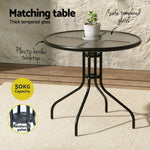 Outdoor Dining Set Table and Chairs Patio Garden Furniture Bistro Set - Flea Market