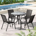 Outdoor Dining Set Table and Chairs Patio Garden Furniture Bistro Set - Flea Market