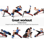 Multifunctional sit-up bench used by men and women for various abdominal and strength exercises