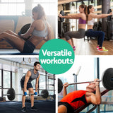 Collage of versatile workouts showing women and men lifting weights and exercising in modern gym