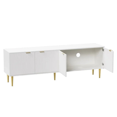 Artiss TV Cabinet Entertainment Unit Stand Storage 180CM White - Flea Market