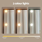 Dressing Table Black with 10 LED Bulbs & Stool - Artiss Vanity Desk