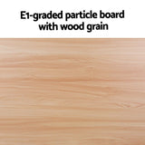 E1-graded particle board with light wood grain texture